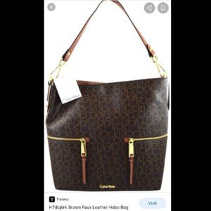 Calvin Klein Hobo Monogram Tote